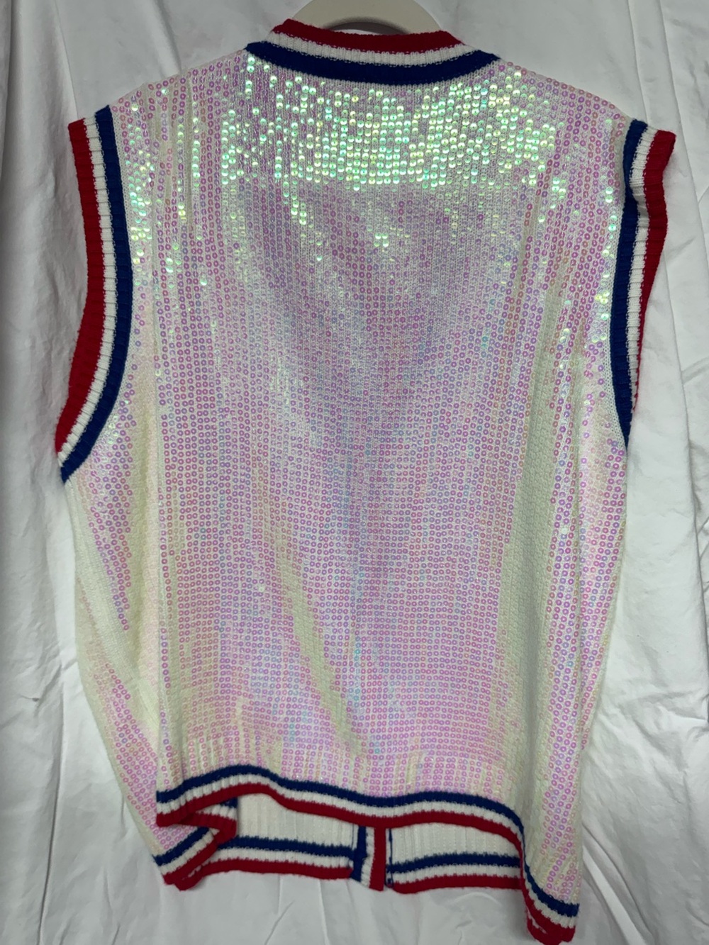 QUEEN OF SPARKLES Statue of Liberty Sweater Vest - Picture 6 of 7